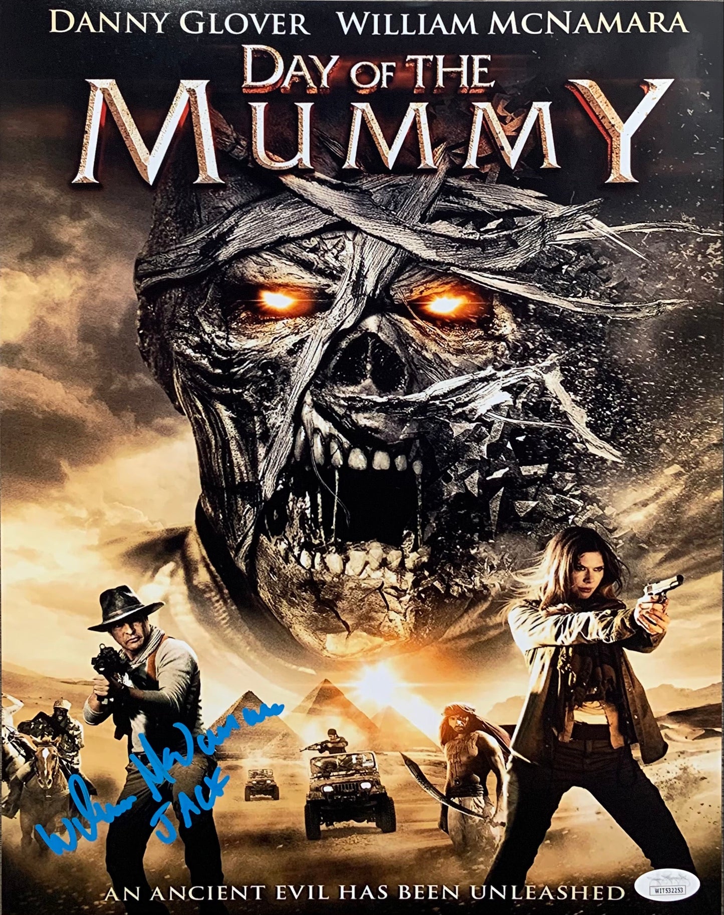 William McNamara autographed inscribed 11x14 photo JSA COA Day of The Mummy Jack