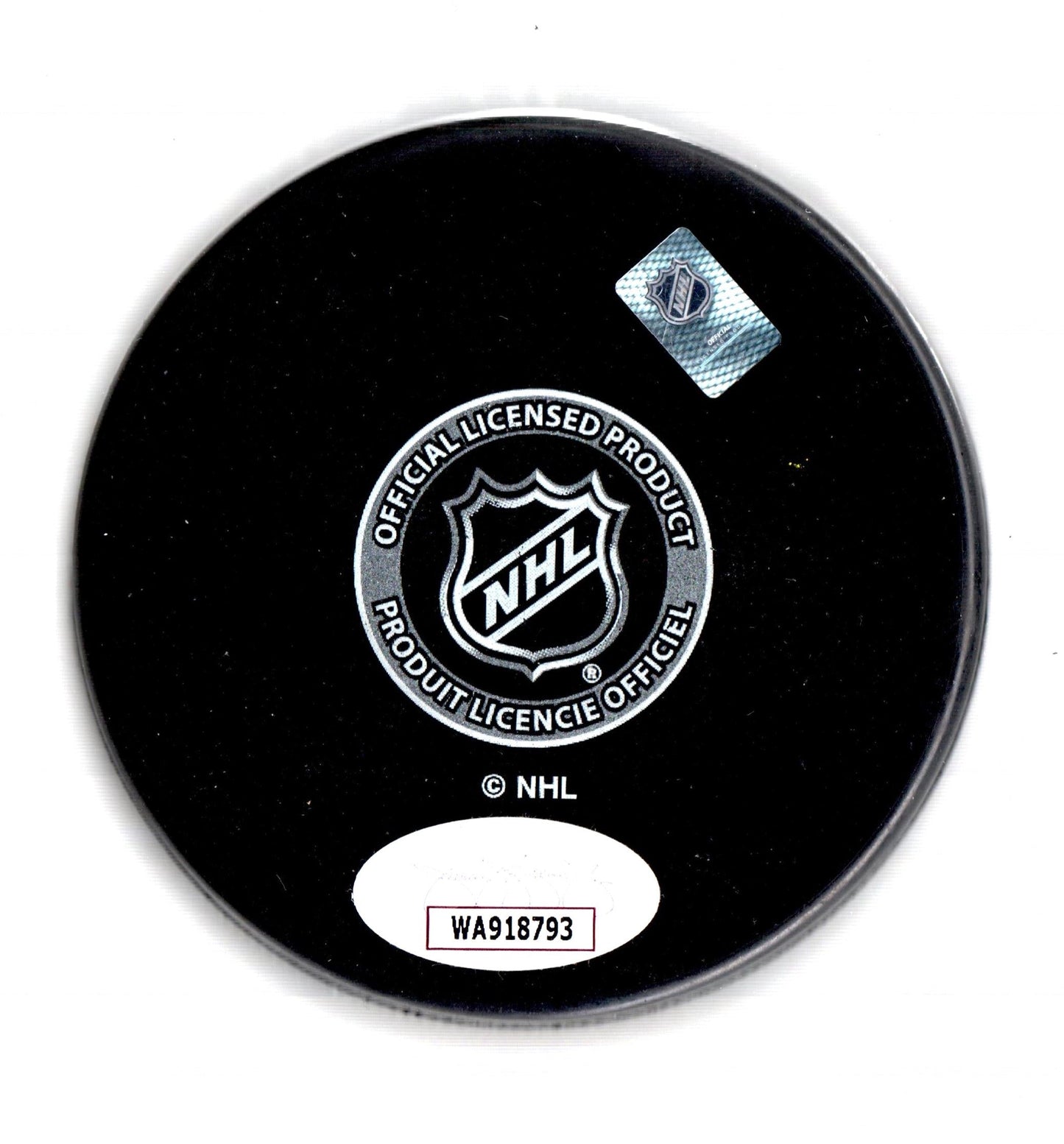 Alexander Romanov signed inscribed puck NHL New York Islanders JSA COA