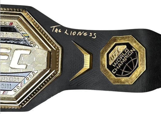 Amanda Nunes Signed Inscribed UFC Belt - JSA