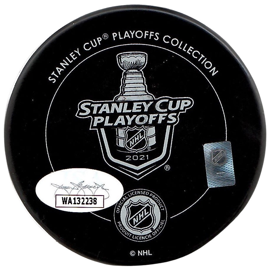Victor Hedman autographed signed Stanley Cup Puck Tampa Bay Lightning JSA COA