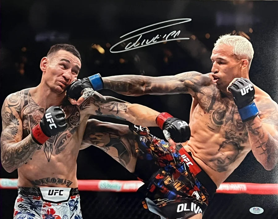 Charles Oliveira Signed 16x20 UFC Photo - PSA