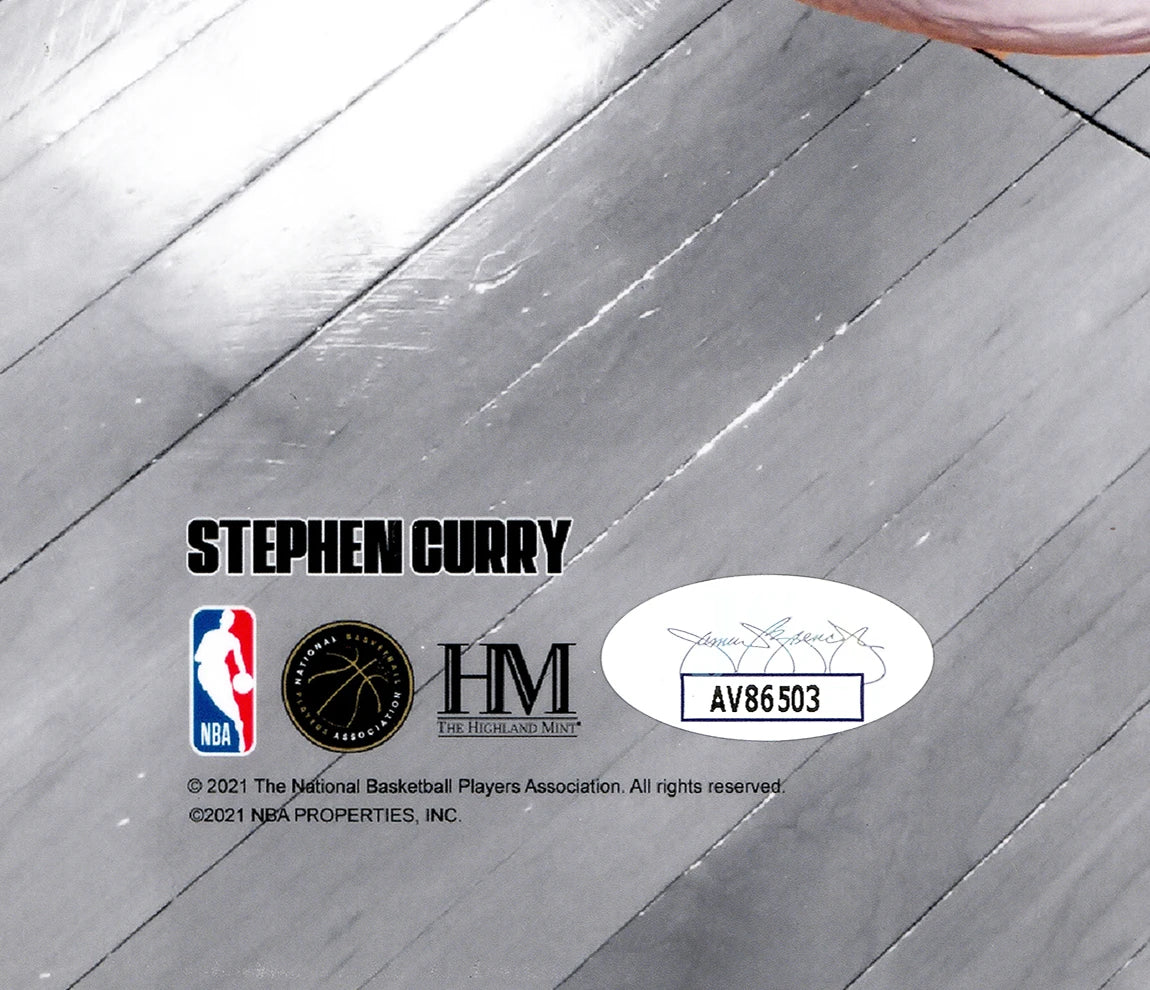 Stephen Curry Signed Golden State Warriors All Time 3 Point Leader 16x20 Photo - JSA