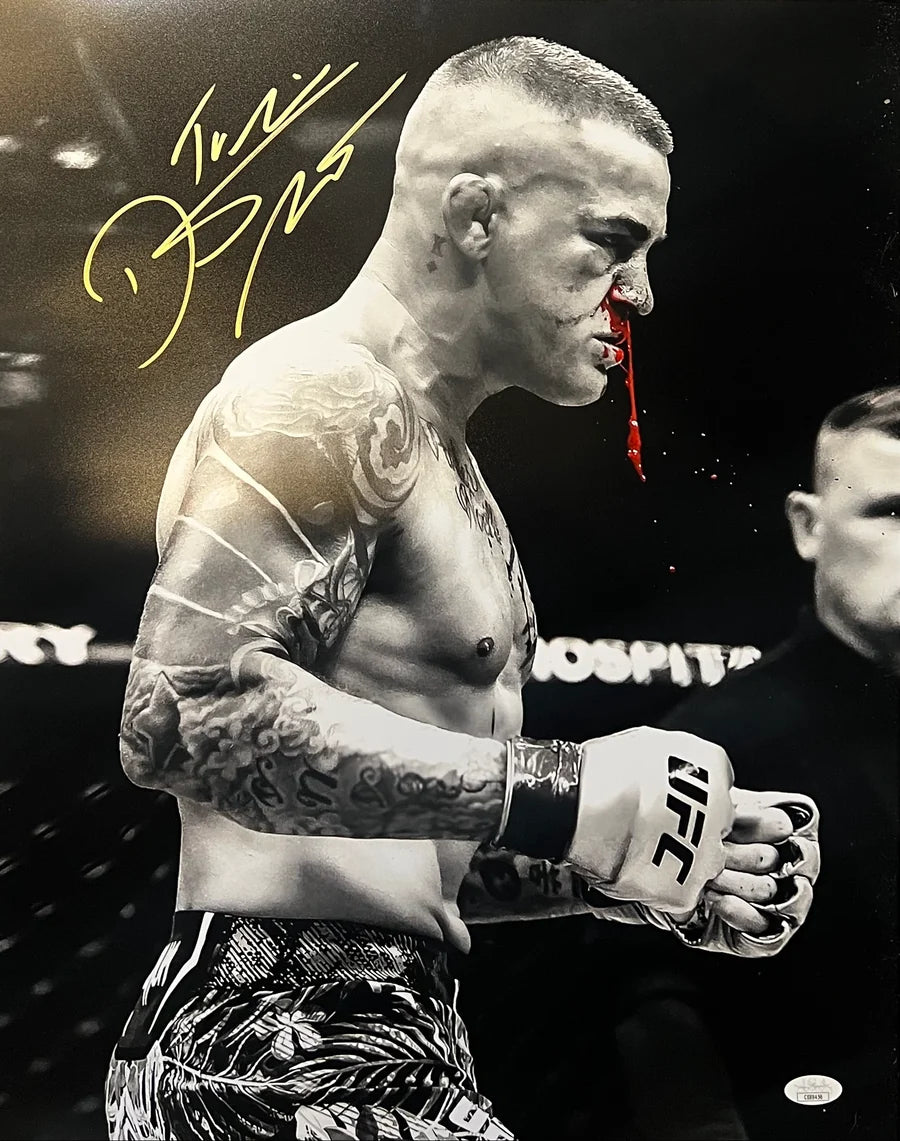 Dustin Poirier Signed 16x20 UFC Photo - JSA