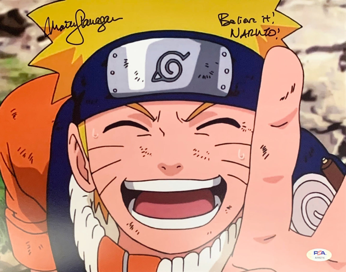 Maile Flanagan Naruto autographed inscribed 11x14 photo PSA COA Naruto Shippuden