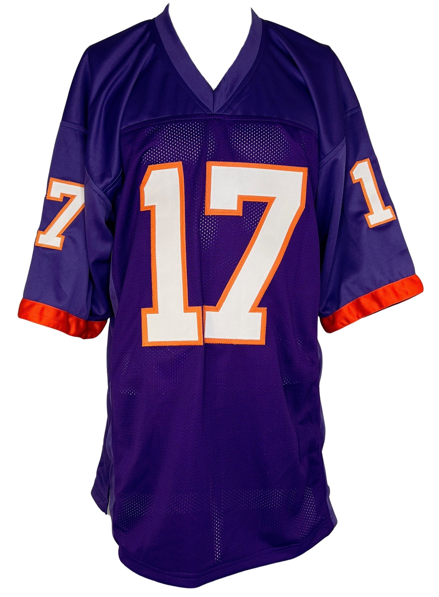 BUSHAUD BREELAND SIGNED CUSTOM PURPLE COLLEGE STYLE AUTOGRAPHED JERSEY JSA COA