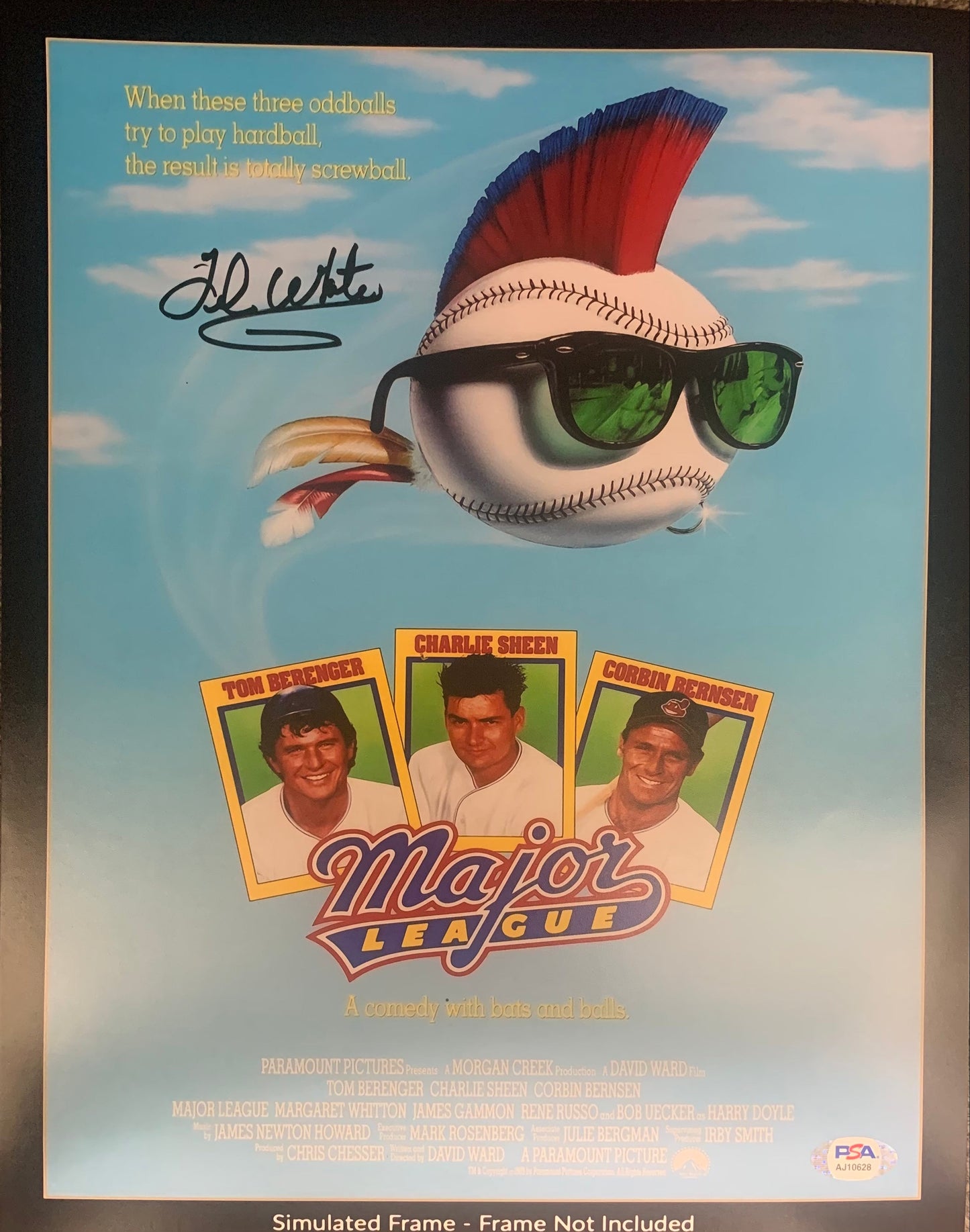 Ted White autographed signed 11x14 photo Major League PSA COA