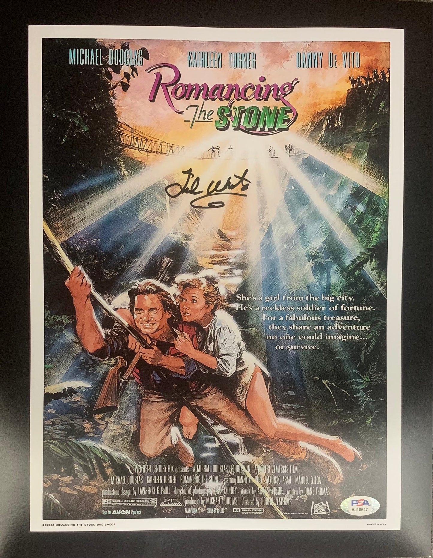 Ted White autographed signed 11x14 photo Romancing The Stone PSA COA Grogan