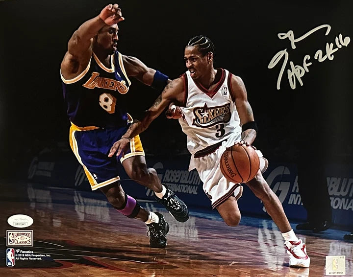 Allen Iverson Signed Inscribed 11x14 Photo - JSA