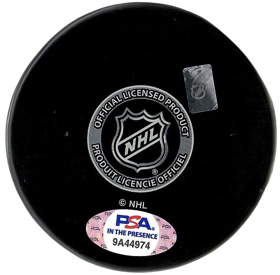 Mathieu Joseph autographed signed inscribed puck NHL Tampa Bay Lightning PSA COA