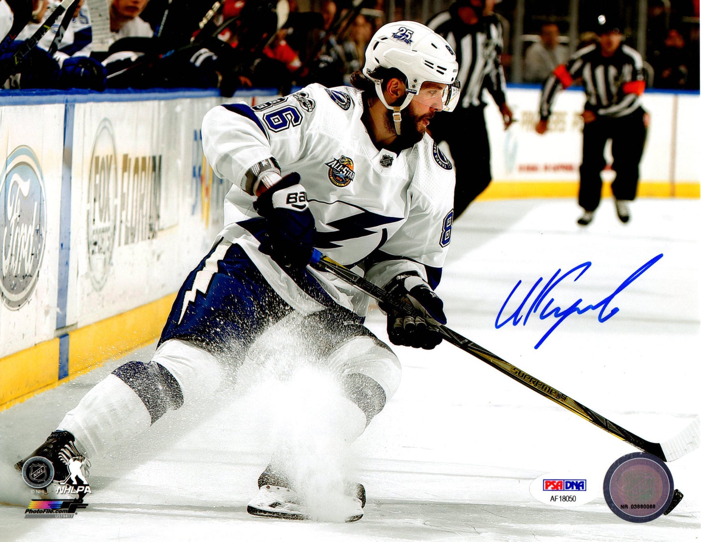 Nikita Kucherov autographed signed 8x10 photo NHL Tampa Bay Lightning PSA COA