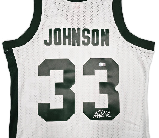 Magic Johnson Signed 1978-79 Michigan State Spartans Jersey — Beckett Authenticated