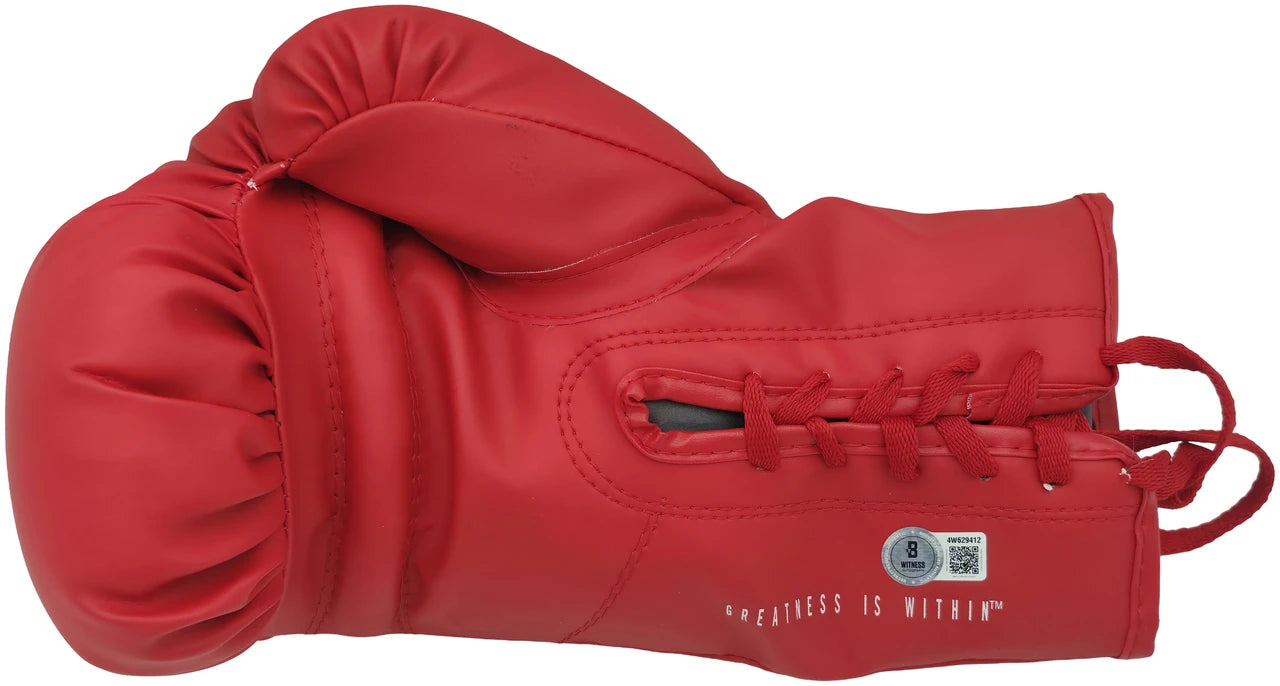 Manny Pacquiao Signed Red Everlast Boxing Glove — Beckett Authenticated