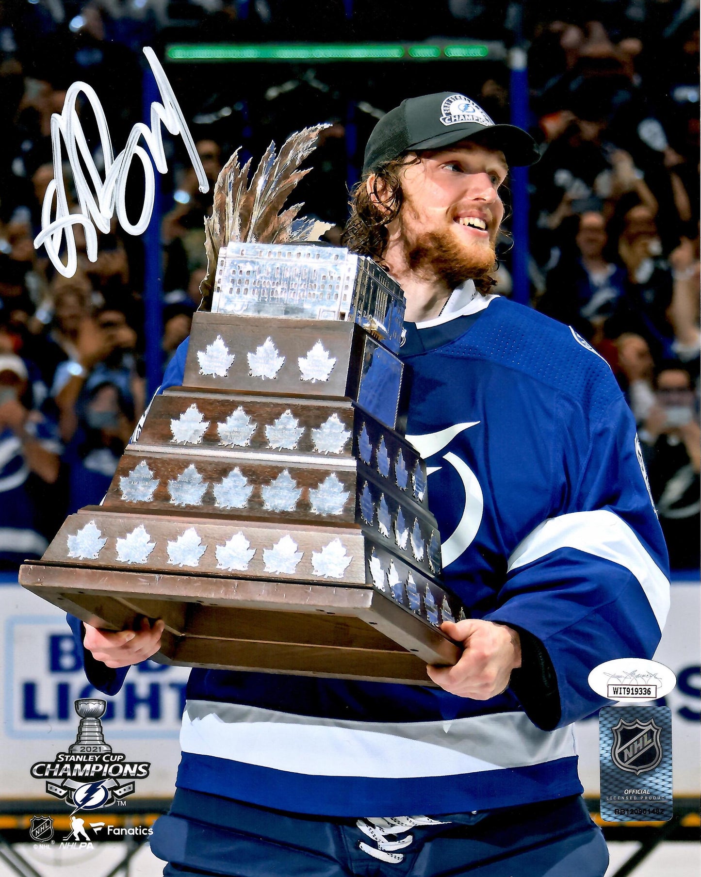 Andrei Vasilevskiy autographed signed 8x10 photo NHL Tampa Bay Lightning JSA COA