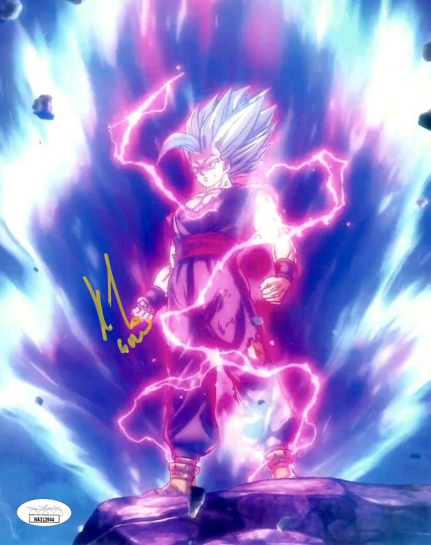 Kyle Hebert signed inscribed 8x10 photo Dragon Ball Super: Super Hero JSA Gohan