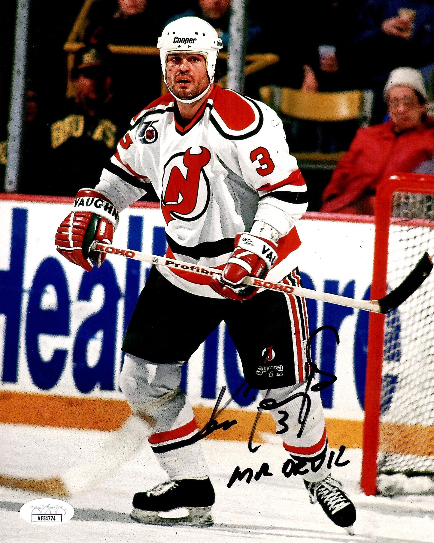 Ken Daneyko signed inscribed 8x10 photo NHL New Jersey Devils JSA COA Mr.Devil