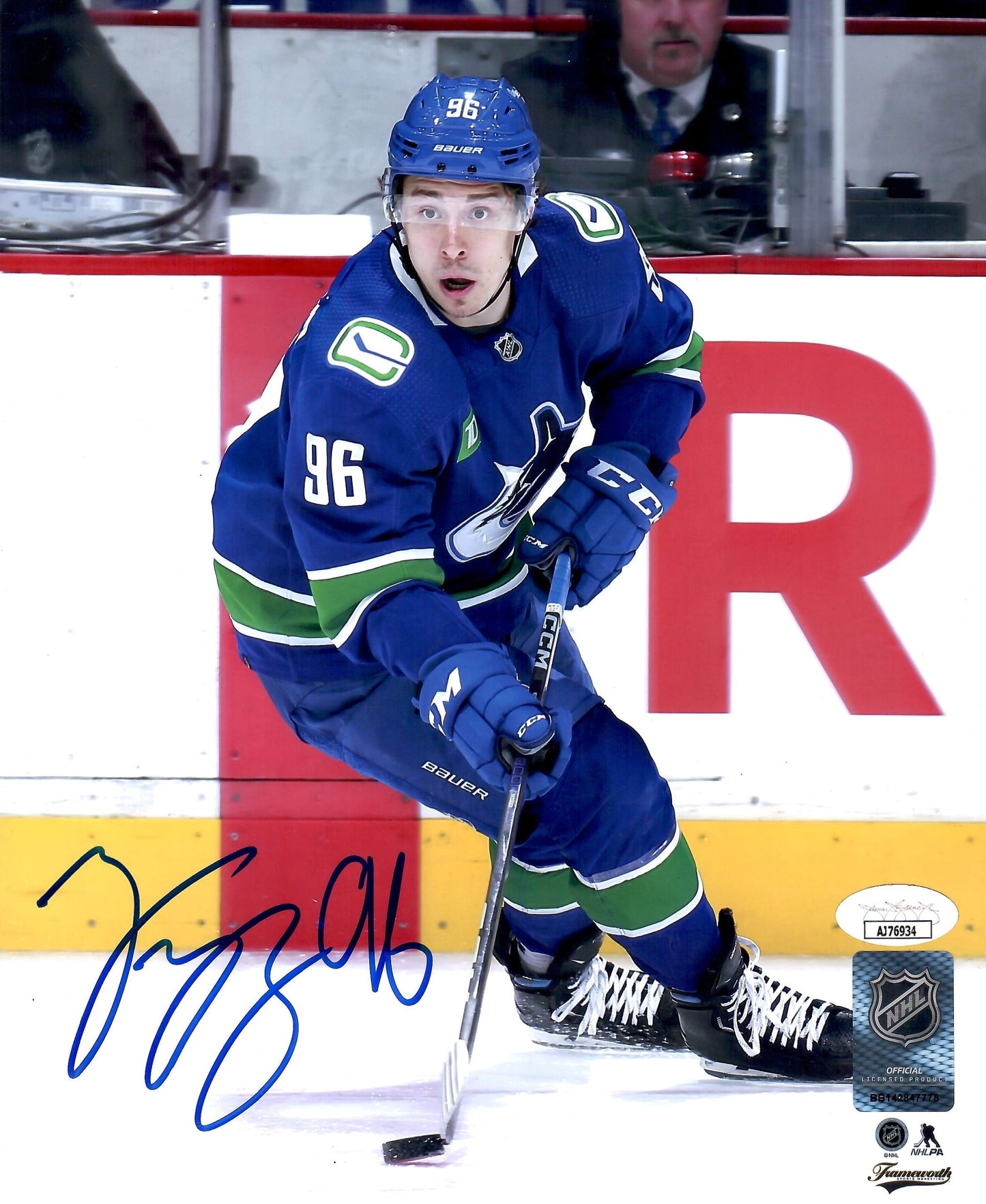 Andrei Kuzmenko autographed signed 8x10 photo NHL Vancouver Canucks JSA COA