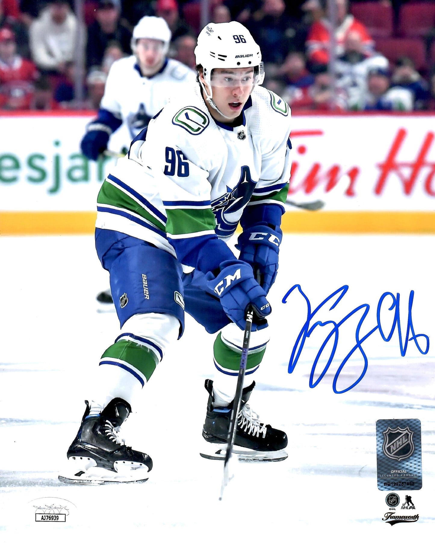 Andrei Kuzmenko autographed signed 8x10 photo NHL Vancouver Canucks JSA COA