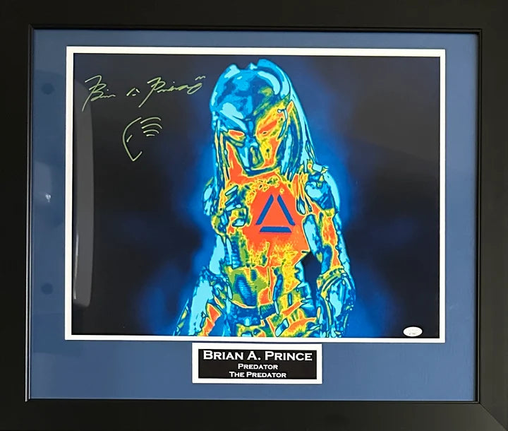 Brian A. Prince Signed Inscribed Framed 16x20 Photo The Predator - JSA