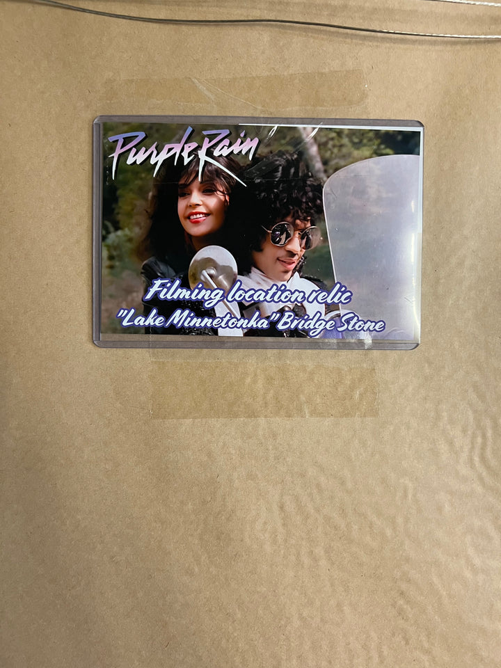 Purple Rain Prince Framed Relic Lake Minnetonka Bridge Authentic Piece - BFT