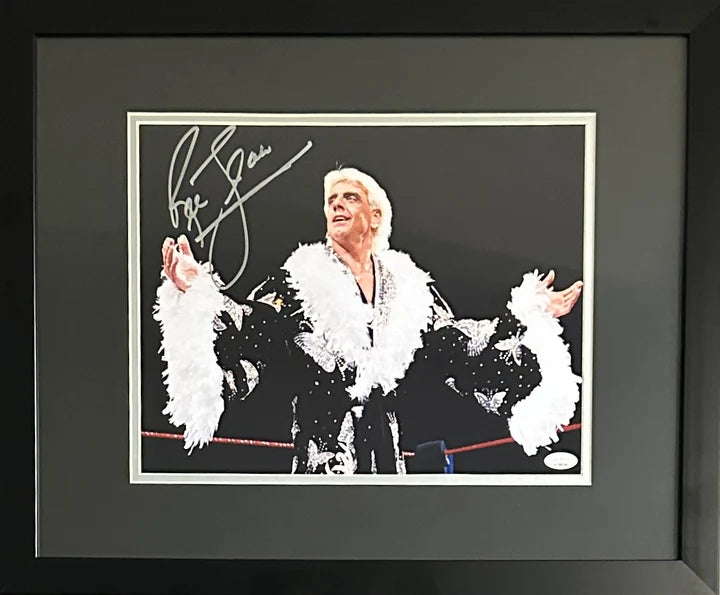 Ric Flair Signed WWF 11x14 Framed Photo - JSA