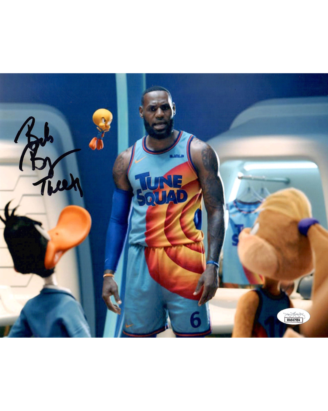 Tweety Bird Bob Bergen Autographed Signed Inscribed 8x10 Space Jam Photo JSA COA