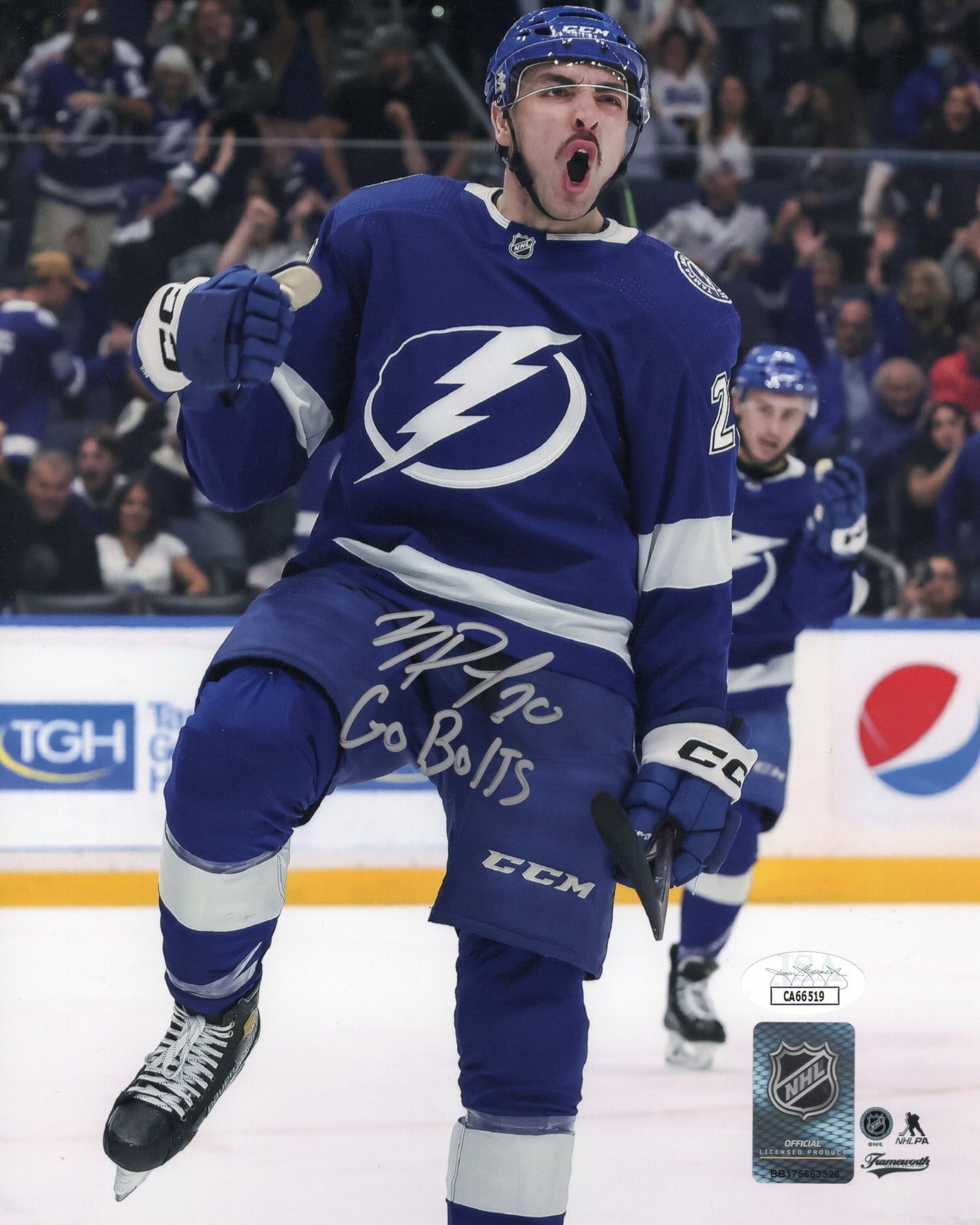 Nick Paul autographed signed inscribed 8x10 photo NHL Tampa Bay Lightning JSA