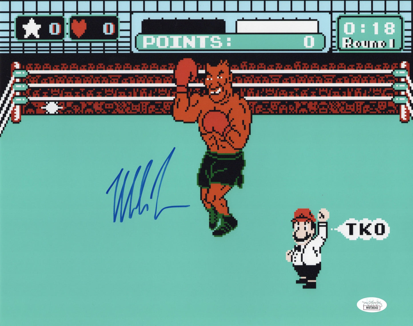 Mike Tyson autographed signed 11x14 photo Boxing JSA COA Iron Mike