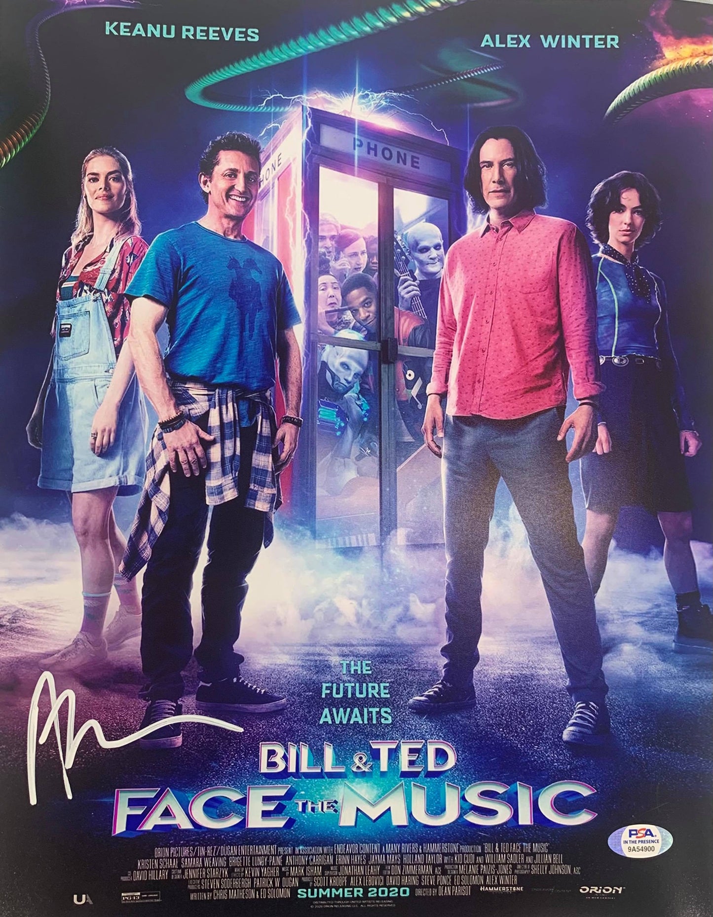 Alex Winter autographed 11x14 photo Bill & Ted Face The Music PSA COA