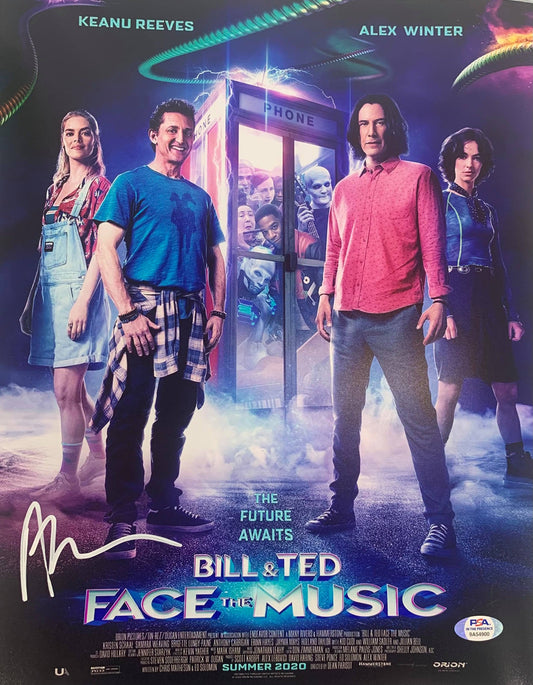 Alex Winter autographed 11x14 photo Bill & Ted Face The Music PSA COA