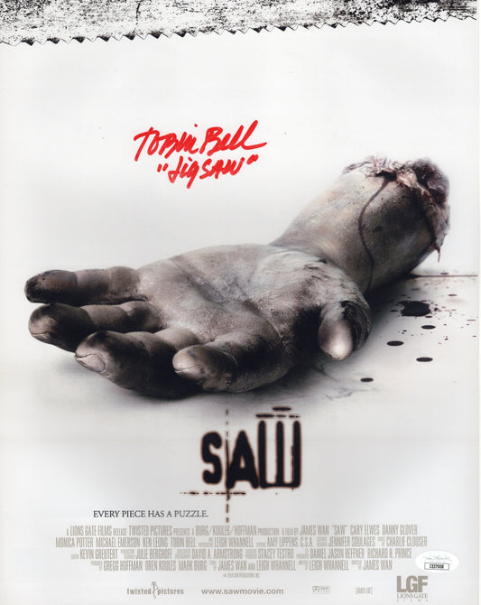 Tobin Bell autographed signed inscribed 11x14 Saw Jigsaw JSA COA