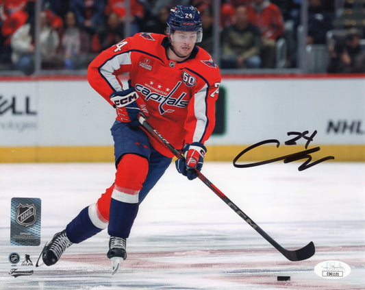 Connor McMichael autographed signed 8x10 photo NHL Washington Capitals JSA COA