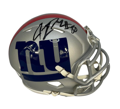 Jeremy Shockey autographed signed mini helmet New York Giants JSA COA