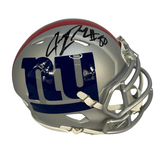 Jeremy Shockey autographed signed mini helmet New York Giants JSA COA