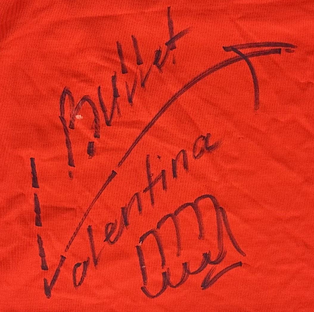 Valentina Shevchenko autographed signed shirt UFC Training Worn LOA MMA