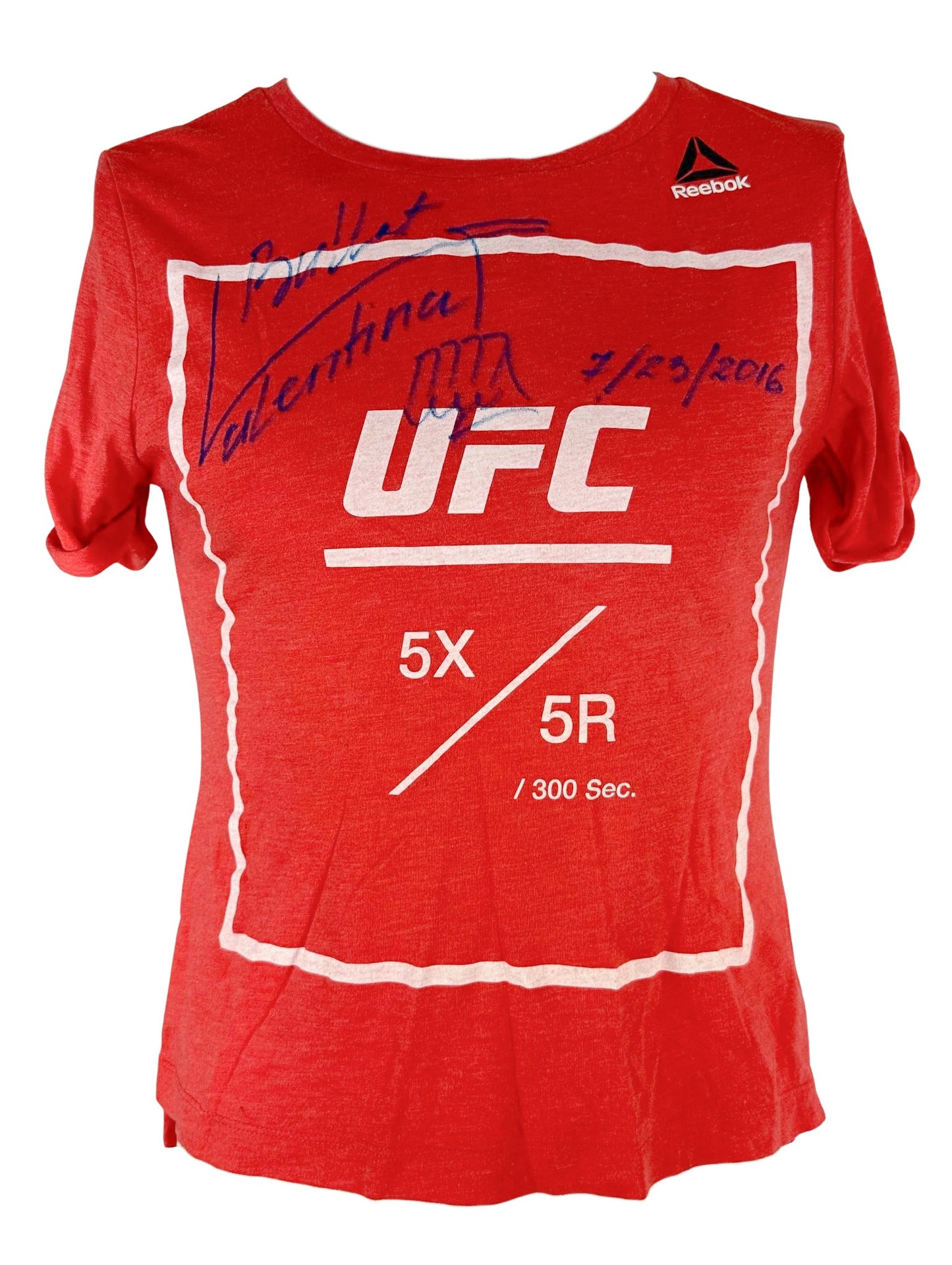Valentina Shevchenko autographed signed shirt UFC Event Worn LOA Alexa Grasso
