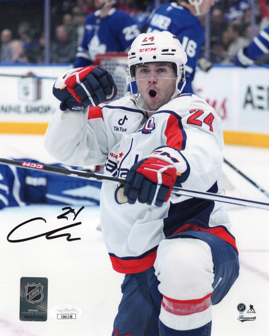 Connor McMichael autographed signed 8x10 photo NHL Washington Capitals JSA COA