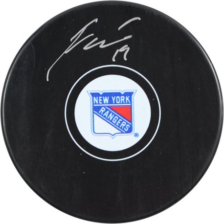 New York Rangers Jesper Fast signed Puck