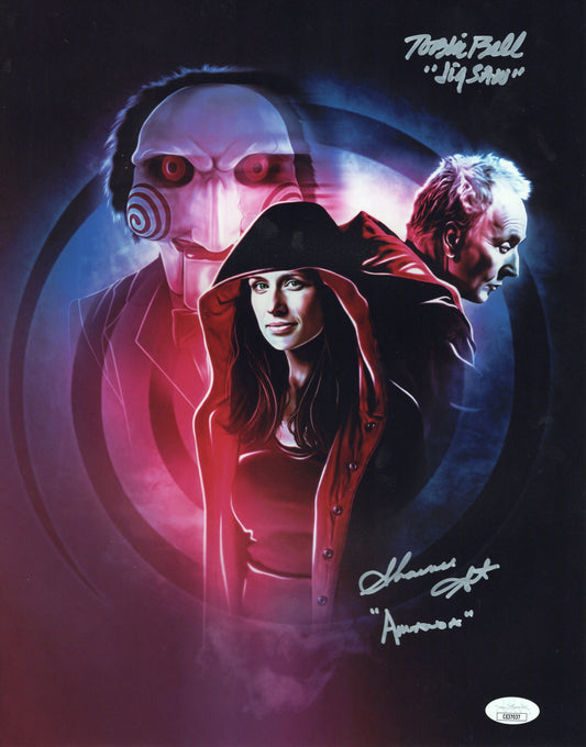 Tobin Bell Shawnee Smith autographed signed inscribed 11x14 Saw Jigsaw JSA COA