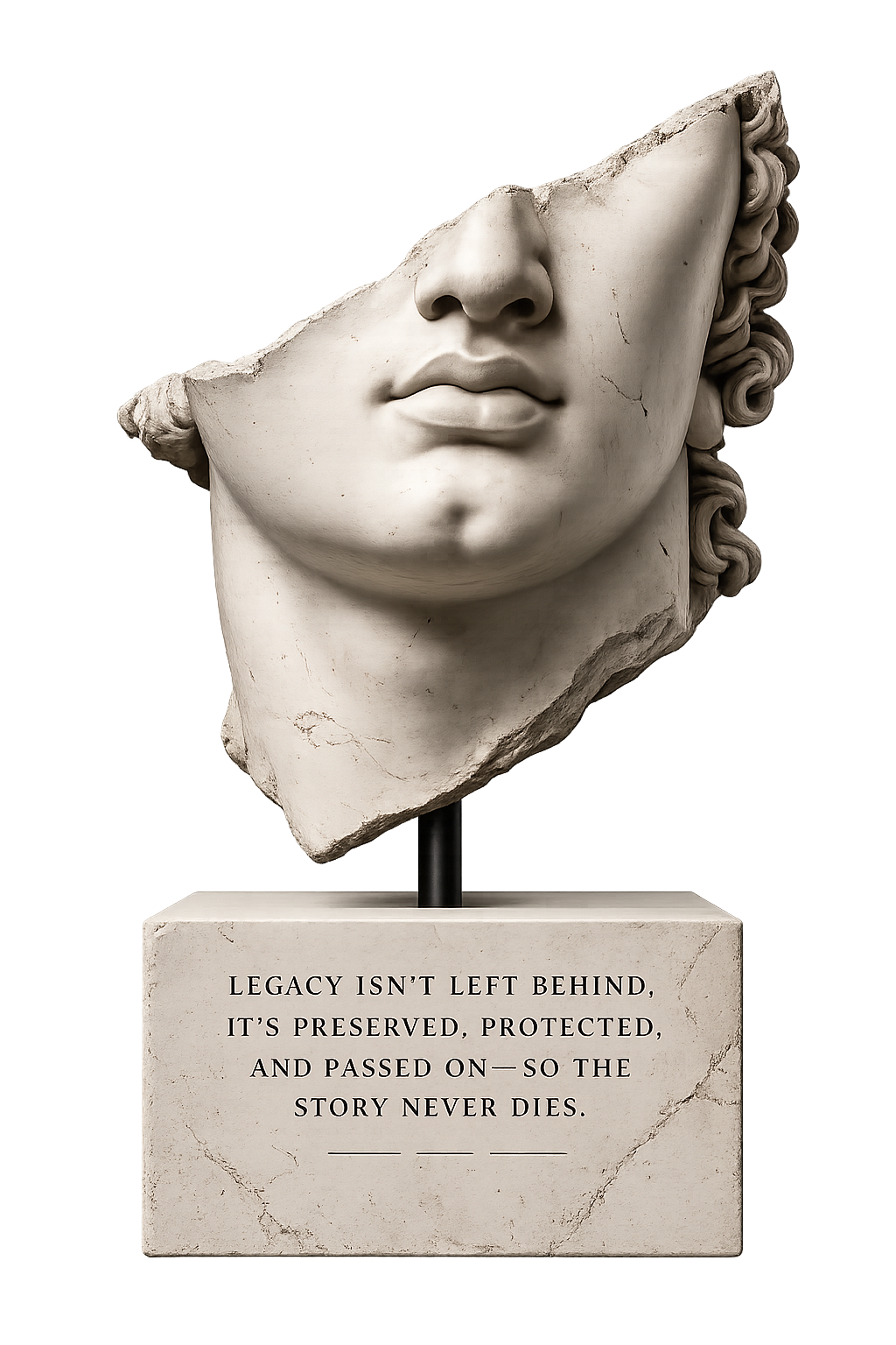 Arti-Fax fragmented statue