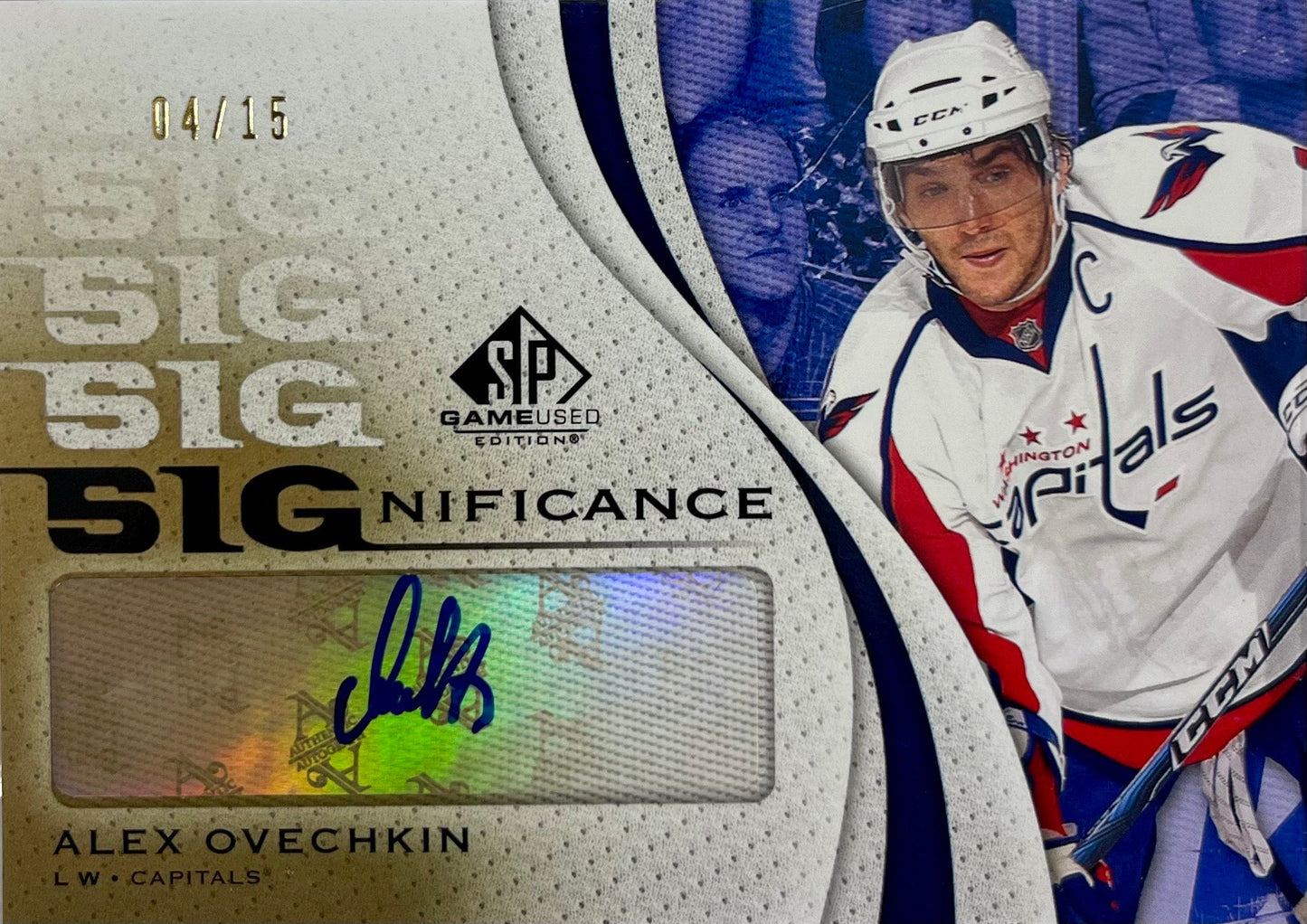 Alexander Ovechkin autographed GU 2011 Upper Deck 4/15 NHL Washington Capitals
