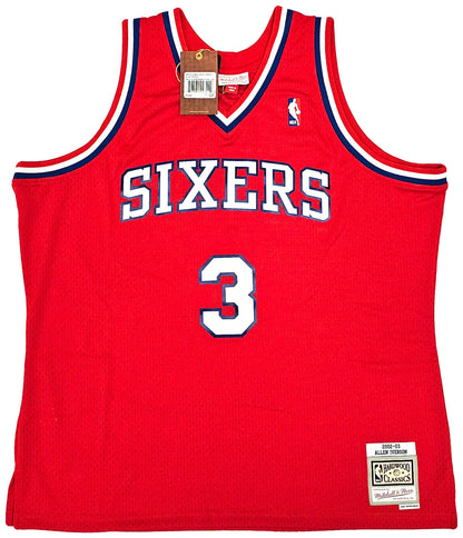 Allen Iverson Signed Mitchell & Ness 2002-03 Swingman Philadelphia 76ers Jersey - Beckett