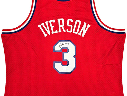 Allen Iverson Signed Mitchell & Ness 2002-03 Swingman Philadelphia 76ers Jersey - Beckett