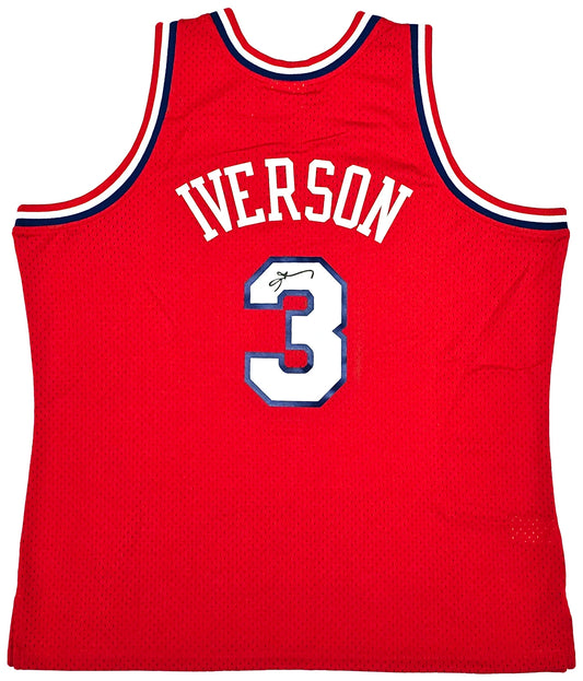 Allen Iverson Signed Mitchell & Ness 2002-03 Swingman Philadelphia 76ers Jersey - Beckett