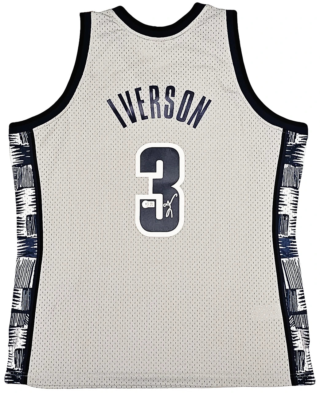 Allen Iverson Signed Mitchell & Ness 1995-96 College Georgetown Hoyas Jersey - Beckett