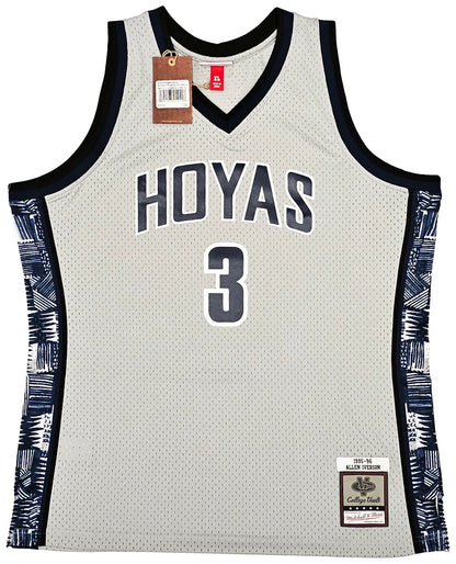 Allen Iverson Signed Mitchell & Ness 1995-96 College Georgetown Hoyas Jersey - Beckett