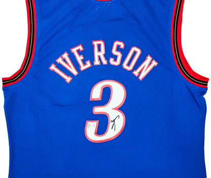 Allen Iverson Autographed Mitchell & Ness 1999-00  Swingman Philadelphia 76ers  Jersey - Beckett