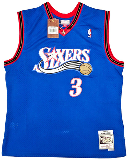 Allen Iverson Autographed Mitchell & Ness 1999-00  Swingman Philadelphia 76ers  Jersey - Beckett