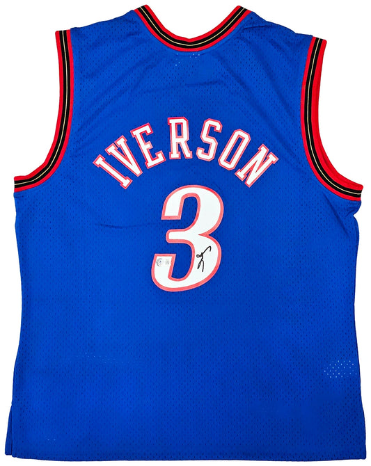 Allen Iverson Autographed Mitchell & Ness 1999-00  Swingman Philadelphia 76ers  Jersey - Beckett
