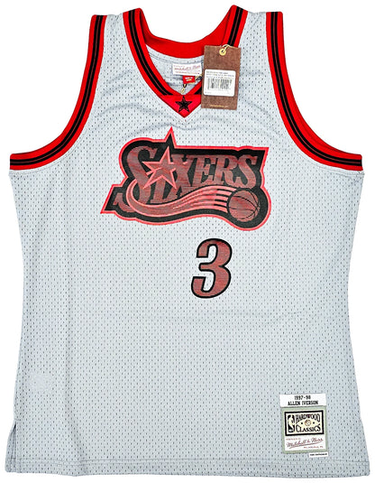 Allen Iverson Signed Mitchell & Ness 1997-98 Swingman Philadelphia 76ers Jersey - Beckett