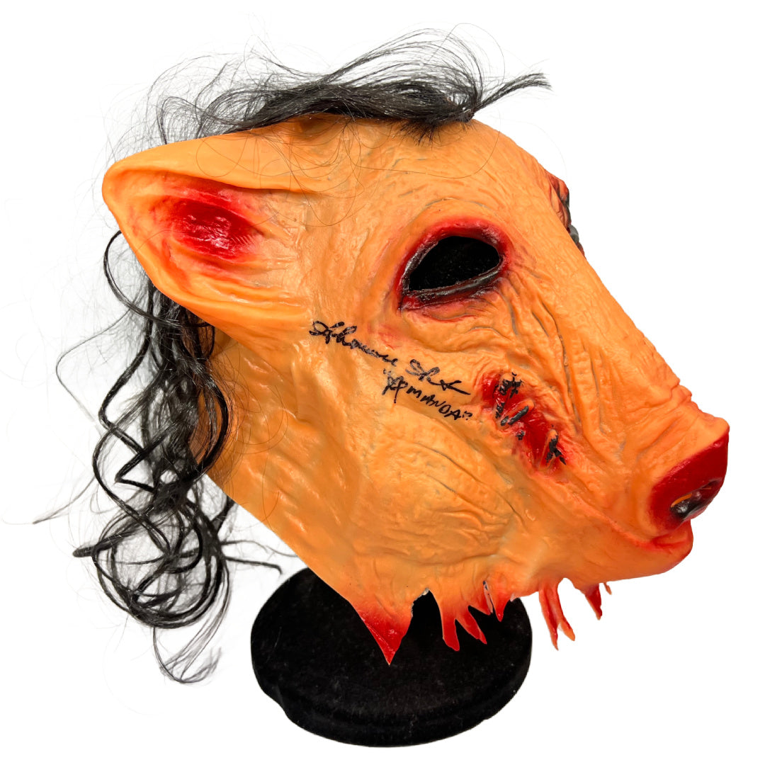 Tobin Bell & Shawnee Smith autographed signed Inscribed mask JSA COA Jigsaw Saw